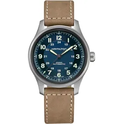 Hamilton Khaki Field Titanium Auto H70545540 - 42mm - Blau