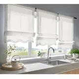 Heine Raffrollo in weiß | Gr.: 130-cm