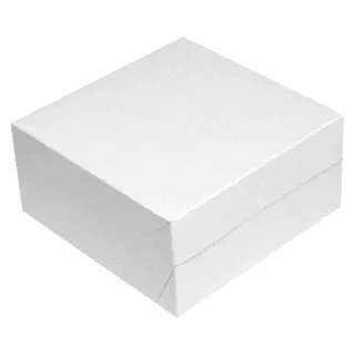 VEPATIM 50x Kuchenkarton - Tortenkarton 20x20x10cm weiß