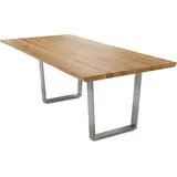 58 aufm Kessel Daisie 140 x 77 x 90 cm Wildeiche geölt braun