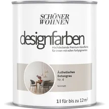 Schöner Wohnen Designfarben Ästhetisches Betongrau 1 l