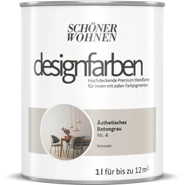 Schöner Wohnen Designfarben Ästhetisches Betongrau 1 l