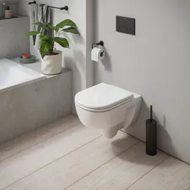 Duravit D-Code Wand-WC mit WC-Sitz Weiß Hochglanz