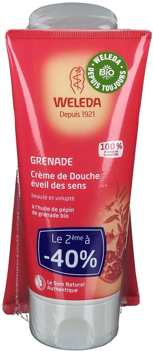 WELEDA Crème de Douche éveil des sens à la Grenade 2x200 ml crème