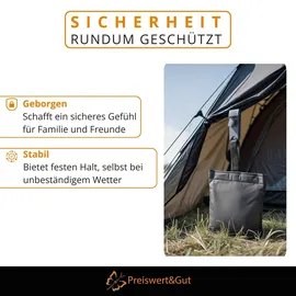 Preiswert & Gut Sandsack 8 Stück 0,18 x 0,05 m UV-beständig
