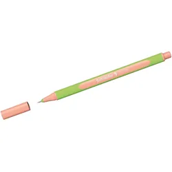 Schneider Fineliner Line-Up 0,4 mm, apricot, ruschfest, mit gummierten, ergonomischen Dreikantschaft, Gehäuse aus 88% biobasiertem Kunststoff