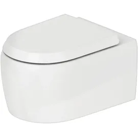 Duravit Qatego Wand-WC mit WC-Sitz Weiß Hochglanz