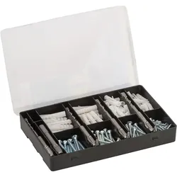 Bosch Fixier-Set 173-teilig, Bohrer, Dübel, Schrauben, Bits in handlicher Sortierbox. - 2607017163