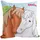 UNITED LABELS Bibi und Tina - Freundschaft Dekokissen 30 x 30 cm Mehrfarbig