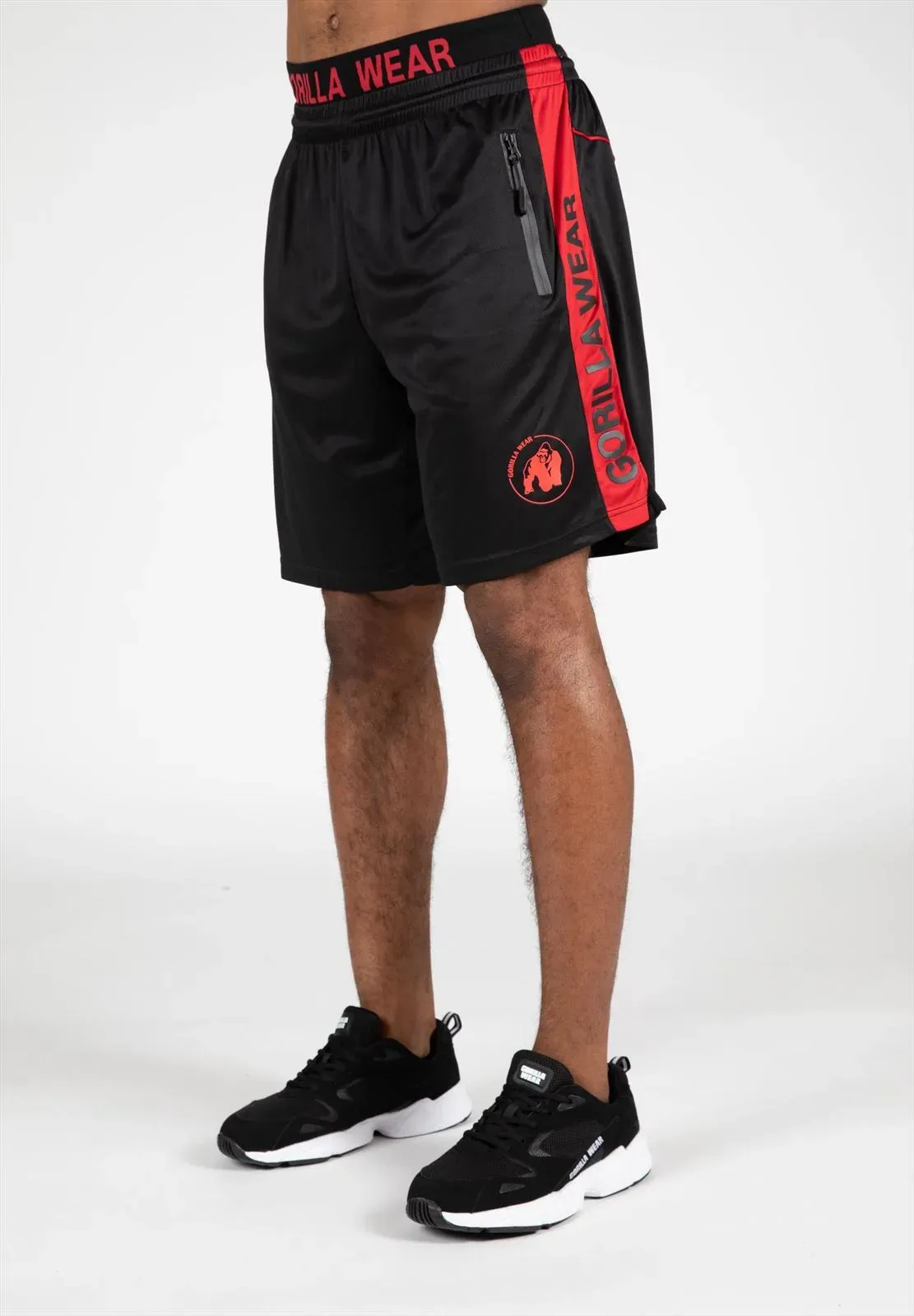 Atlanta Shorts - Schwarz/Rot - S/M