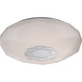 GLOBO Deckenleuchte 1x LED 21W verspiegelt weiß