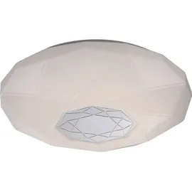 GLOBO Deckenleuchte 1x LED 21W verspiegelt weiß