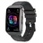44 mm Schwarz Lederarmband Schwarz