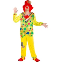 tectake® Herrenkostüm Clown Pipetto