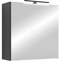 ByLIVING Spiegelschrank SPREE, Breite 60, cm, anthrazit, LED Beleuchtung