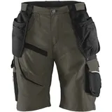 KÜBLER PRACTIQ Arbeitsshorts | Oliv/schwarz | Größe 40 | kratzfrei | Oeko-TEX® | Cordura verstärkt