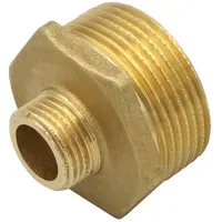 GENERAL FITTINGS Messing Reduziernippel Übergangsnippel Übergang 1/2" auf 1