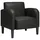 vidaXL Sessel mit Armlehnen Kunstleder 54 x 54 x 54 cm Schwarz