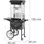 Royal Catering Popcornmaschine mit Wagen Retro-Design - 195 / 235 °C - schwarz