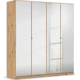 Rauch Reflect, mit Spiegelfront, inkl. praktischer Inneneinteilung und Stoffboxen-Set braun