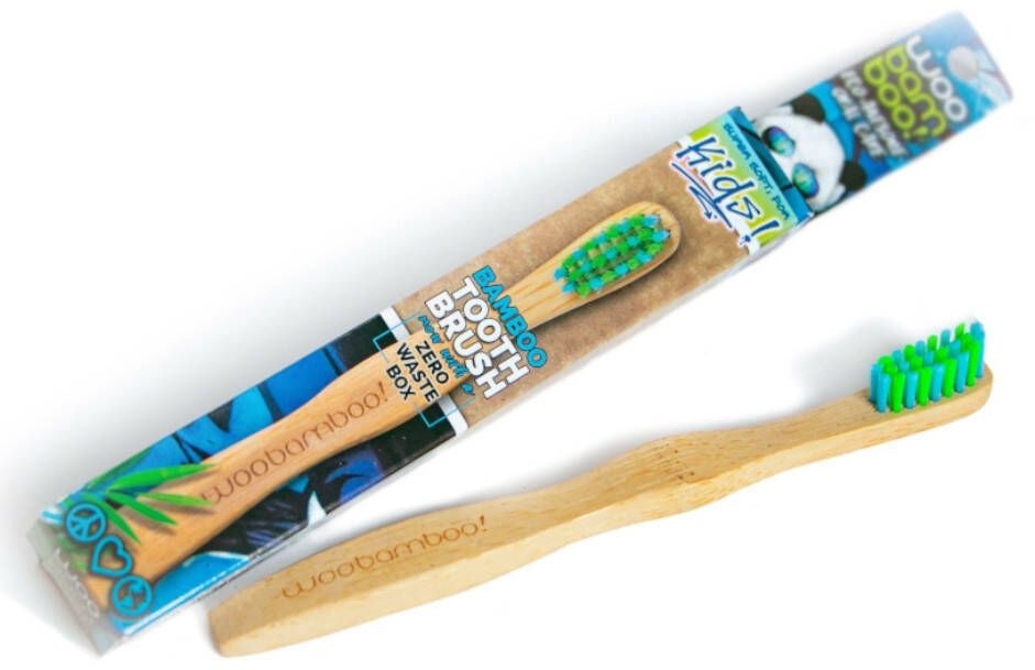 WooBamBoo® Kids Brosse à dents en bambou Super soft - Zéro dechet 1 pc(s) brosse(s) à dents
