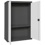 Proregal Stahlschrank AMEGO 90 x 80 x 40 cm Weiß-Anthrazit