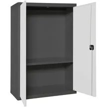 Proregal Stahlschrank AMEGO 90 x 80 x 40 cm Weiß-Anthrazit