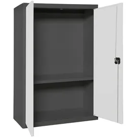 Proregal Stahlschrank AMEGO 90 x 80 x 40 cm Weiß-Anthrazit
