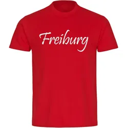 multifanshop Kinder T-Shirt - Freiburg - Schriftzug - Druck weiß - Kind