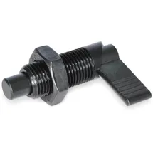 GANTER Normelemente | Rastriegel - GN 612-10-M20-AK | Bolzendurchmesser: 10mm | Stahl, brüniert 1 Stück