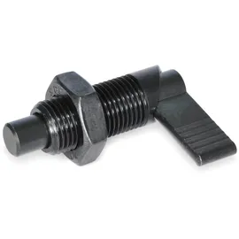 GANTER Normelemente | Rastriegel - GN 612-10-M20-AK | Bolzendurchmesser: 10mm | Stahl, brüniert 1 Stück