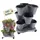 GarPet Pflanzturm 3 Ebenen Komplettset 40 x 40 x 100 cm Grau