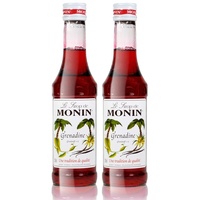 2x Monin Grenadine Sirup, 250 ml Flasche