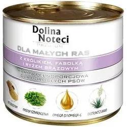 Dolina Noteci PREMIUM für kleine Hunde mit Kaninchen, Bohnen und Reis 6x185g