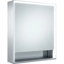 Keuco Royal Lumos 65 cm silber eloxiert offenes Fach Türanschlag links smarthome fähig