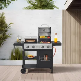 El Fuego Kombigrill 3-in-1 Boston schwarz
