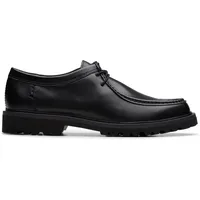 CLARKS Unisex Berwick Seam Shoes, Black Leather, 42 EU