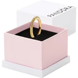 Pandora 163322C01 Ring für Damen Struktur & Steine Goldfarben, 50/15,9