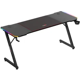 huzaro Biurko gamingowe Hero 4.8 RGB, Gaming Tisch, Schwarz