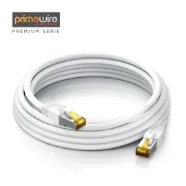 Primewire 10x LAN-Kabel CAT.7, RJ-45 (Ethernet), Gigabit Ethernet S/FTP Netzwerkkabel, 10000 Mbit/s, Patchkabel - 0,5m