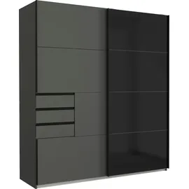 WIMEX Schwebetürenschrank Barcelona 225 x 208 x 65 cm Schwarz