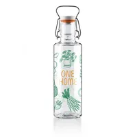 Soulbottles Wasserflasche mit schönem Design für unterwegs, Motiv: one