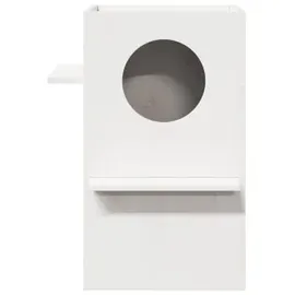 vidaXL Katzenhaus Weiß 43x43x60 cm Massivholz Kiefer