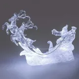 Formano Rentier Santa auf Schlitten 24 cm Acryl LED-Licht formano 506825 Weihnachtsdeko