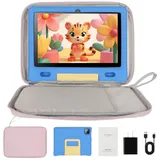 BUFO 10 Zoll Dual-Kamera 8+5MP Wi-FI 6/BT 5.3 Elternkontrolle Kinder Tablet (128 GB) blau|rosa