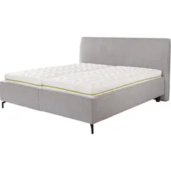 Stauraumbett ALINA "Serina Comfort", grau (hellgrau tcm 39), B:200cm L:219cm, Struktur fein TCM (100% Polyester), Betten, inkl. Lattenrost, diverse Ausführungen