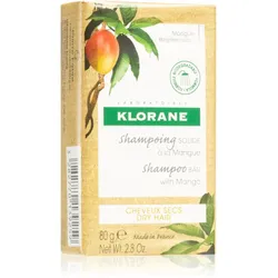 Klorane Mango Shampoo Bar festes für Nahrung und Glanz 80 g