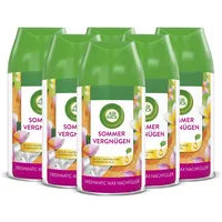 Airwick Air Wick Freshmatic Max – Nachfüller Set – Automatisches Raumspray – Raumduft Sommervergnügen – 6 x 250 ml Nachfüller