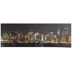 Poster REINDERS "New York Horizont", bunt (farbe bild(er): mehrfarbig), B:158cm H:53cm, Papier, Bilder