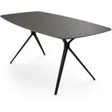 Outdoor Edge BARI Gartentisch 180 x 90 x 75 cm Grau/Anthrazit